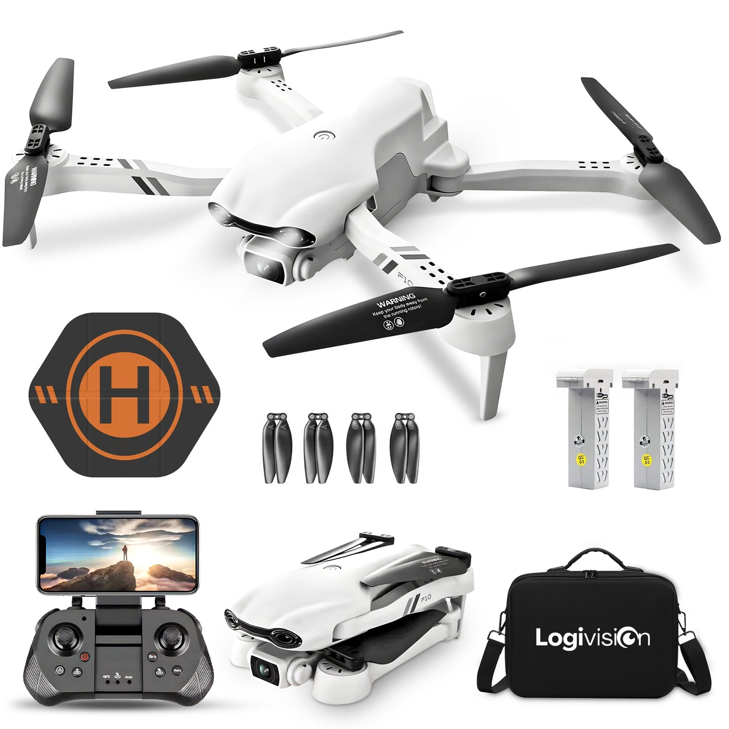 Logivision F10 PRO Drone met 4K UHD Camera