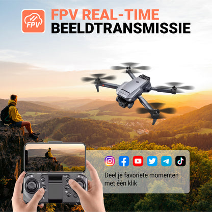 Logivision K818 PRO Drone met Drievoudige 4K Camera