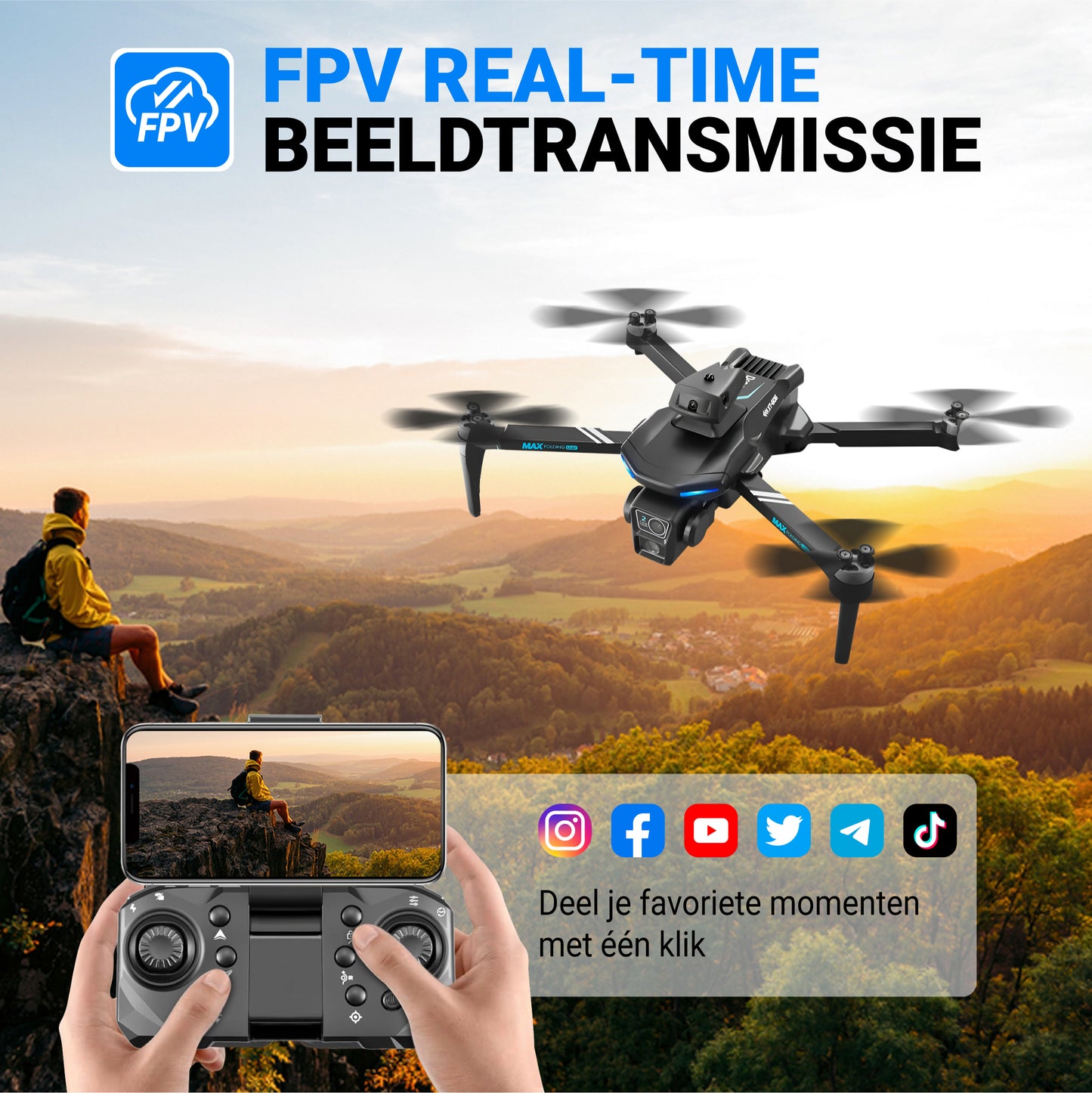 Logivision XT606 PRO Drone met Dubbele 4K Camera