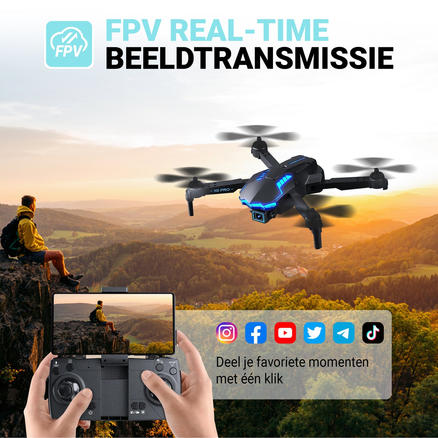 Logivision X6 Drone met 4K Camera