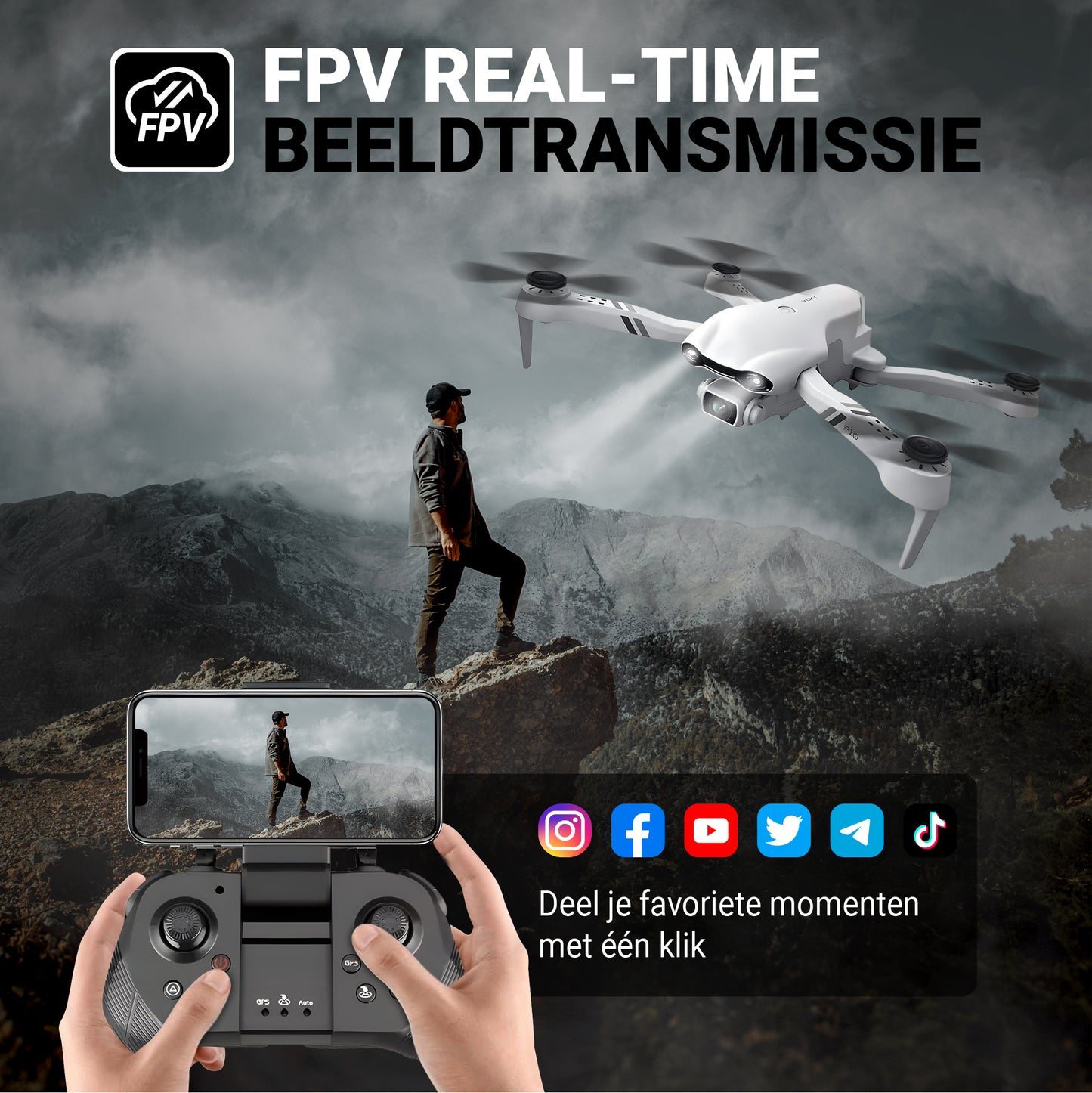 Logivision F10 PRO MAX Drone met 4K UHD Camera