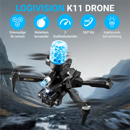 Logivision K11 SHOOTER Drone met Drievoudige 4K Camera
