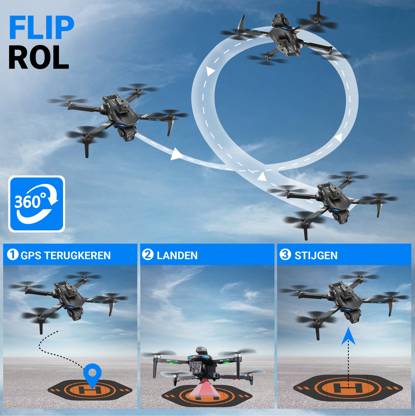 Logivision XT606 PRO Drone met 4K Camera