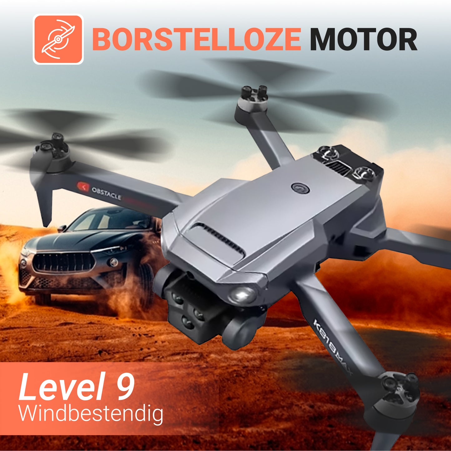Logivision K818 PRO Drone met Drievoudige 4K Camera