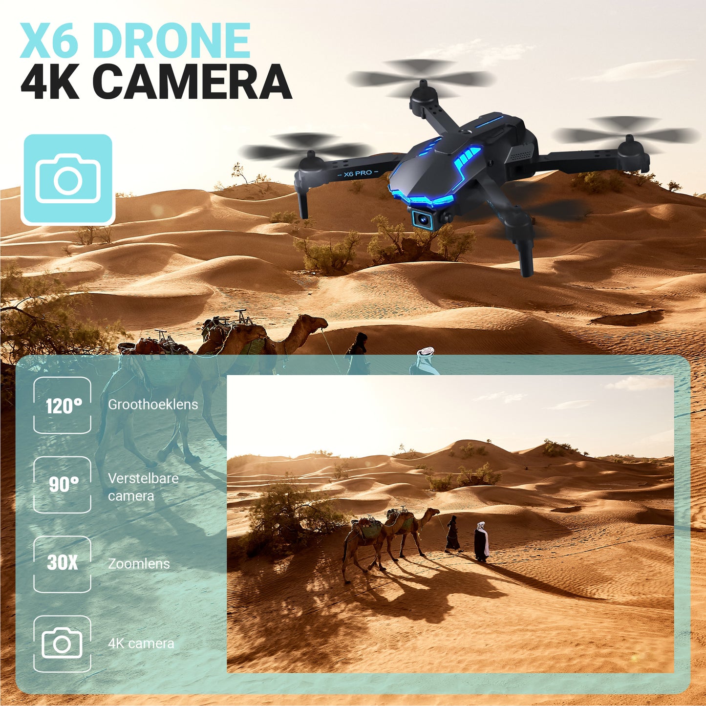Logivision X6 Drone met 4K Camera