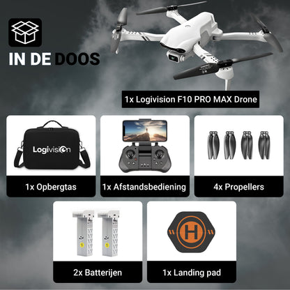 Logivision F10 PRO MAX Drone met 4K UHD Camera