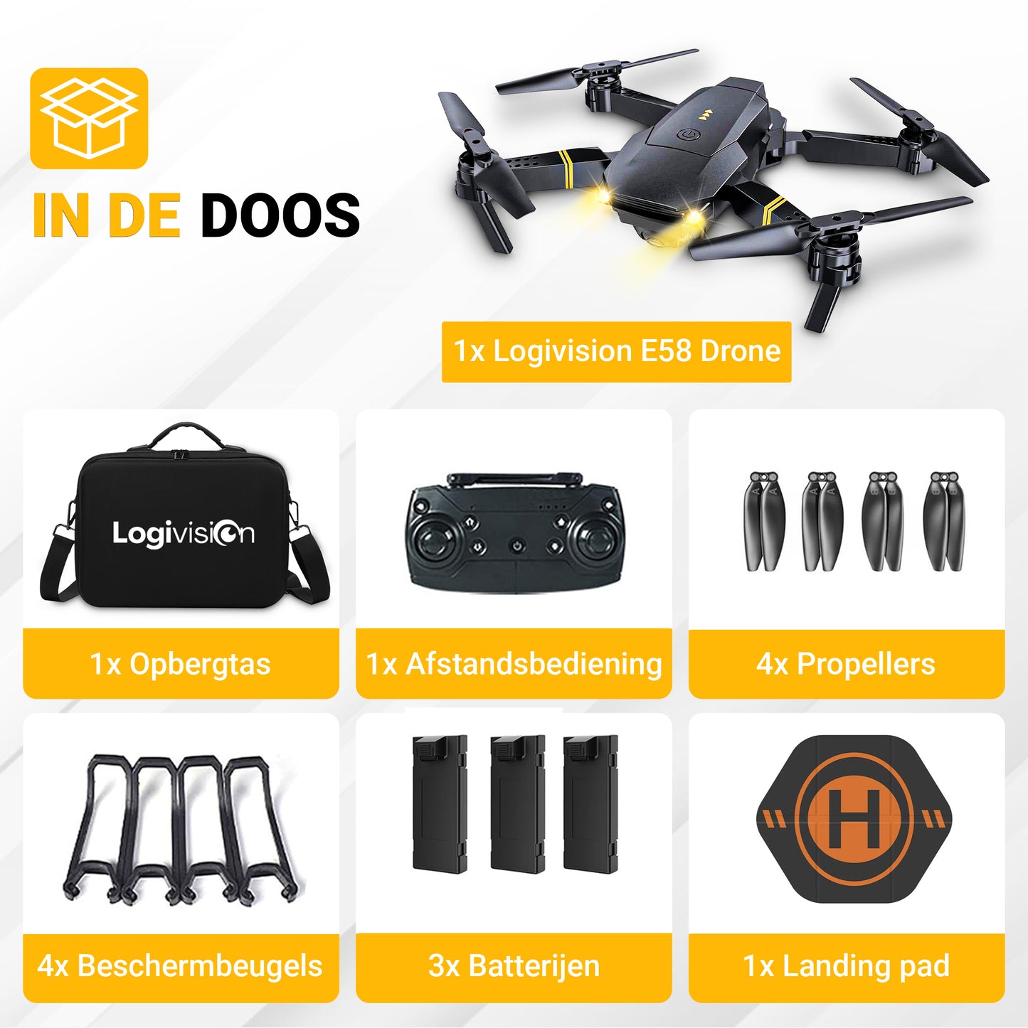 Logivision E58 Drone met 4K Camera